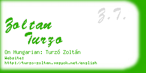 zoltan turzo business card